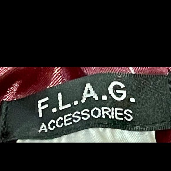 ▪️NWT▪️F.L.A.G. ACCESSORIES▪️Cranberry Genuine Mongolian Lamb & Suede Scarf - Picture 5 of 8